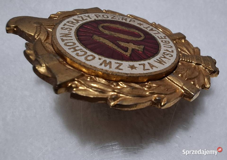 Odznaka wysługę 40 lat Zw Ochotniczych Straży Pozostałe Czeladź