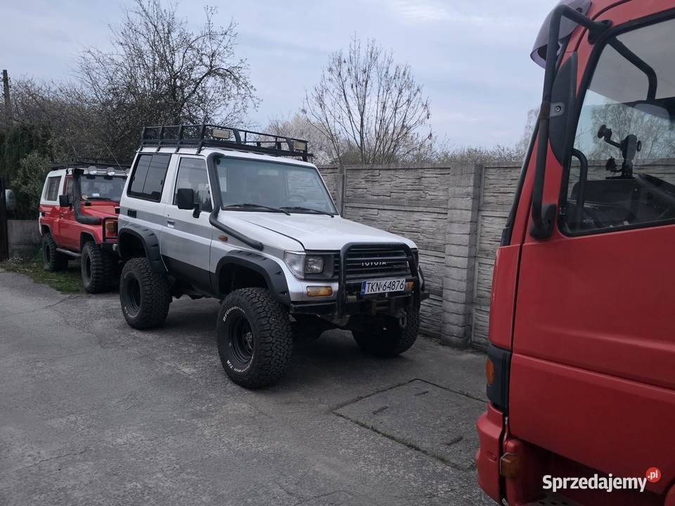 Toyota land cruiser lj70 24 td biały Land Cruiser Końskie