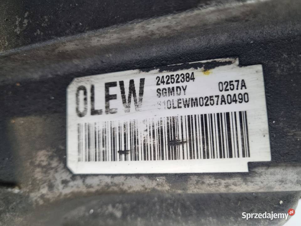 SKRZYNIA BIEGÓW OLEW 24252384 Opel Astra IV J 16 Skrzynie biegów manualne Układ napędowy Chełm