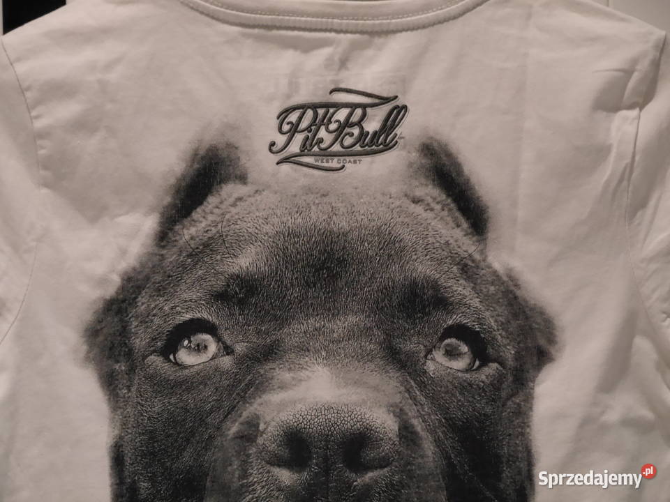 Pitbull rewelacyjna koszulka 34 XS biały Topy i koszulki dolnośląskie Wrocław