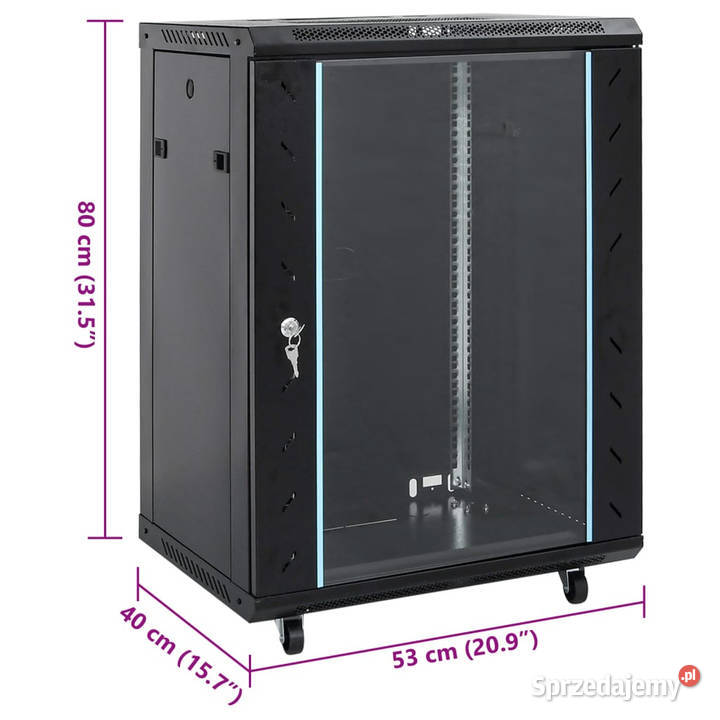 Szafka serwerowa 15U 19 IP20 czarna 53x40x80 Warszawa