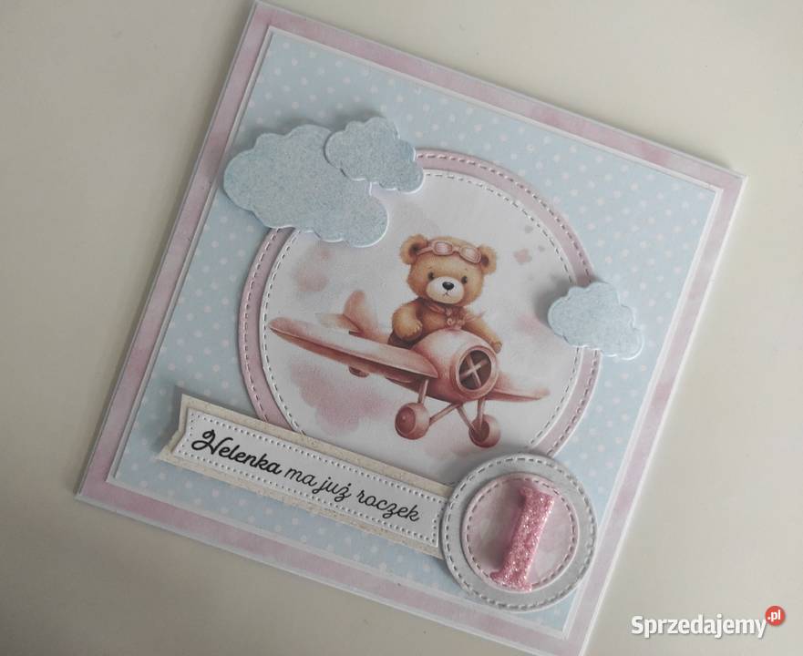 Kartka ręcznie robiona personalizowana urodziny łódzkie Łódź