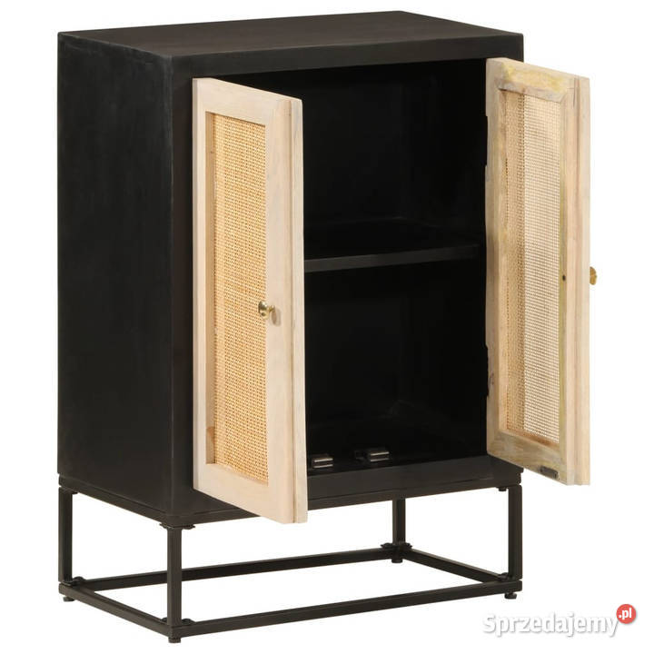 Szafka czarna 55x30x76 lite drewno mango i Warszawa sprzedam