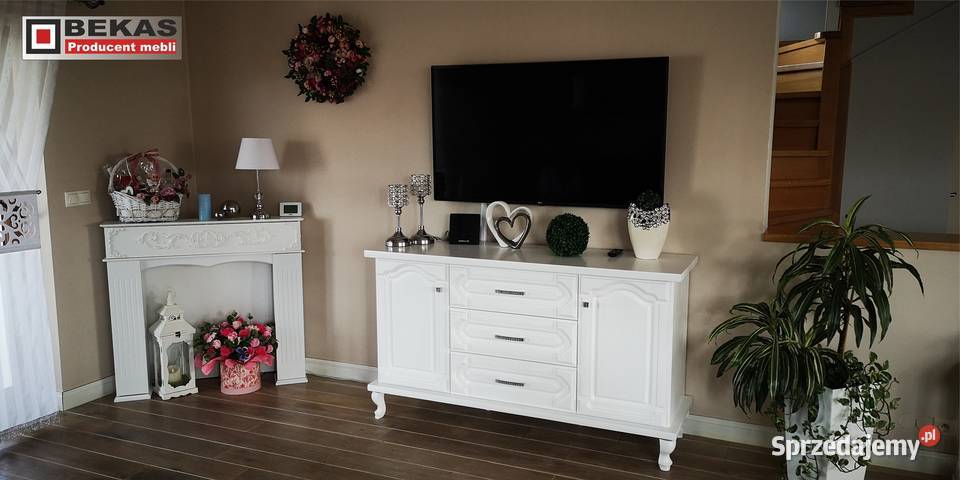 Prześliczna Komoda rtv 160 LUDWIK Biały Dąb 160cm Żyrardów