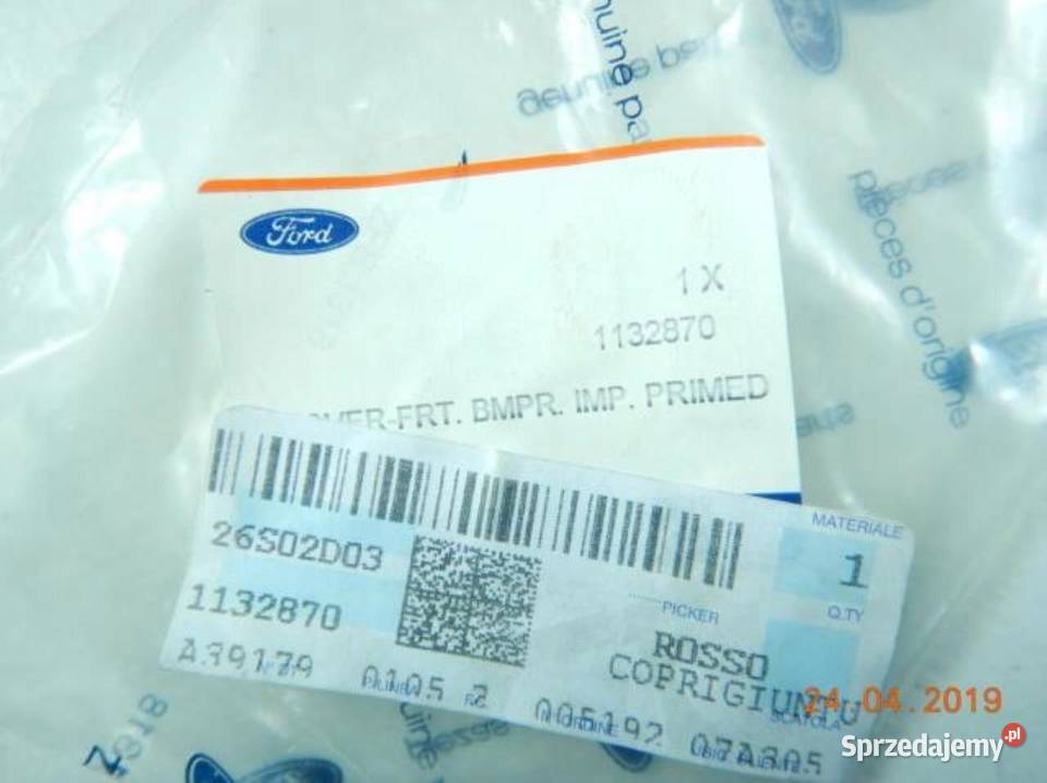 ZAŚLEPKA ZDERZAKA HAKA PRZÓD FORD KA 9608 lubelskie