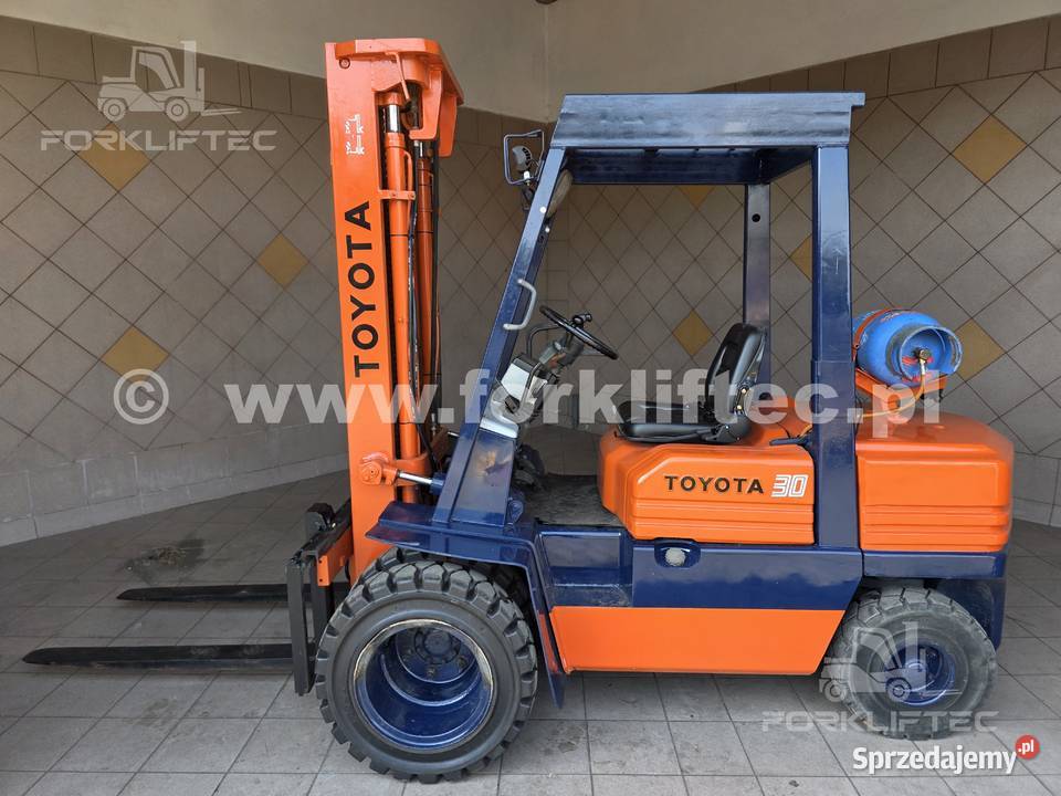 Wózek widłowy TOYOTA 5FG30 Triplex wolny skok regulowane widły Lędziny
