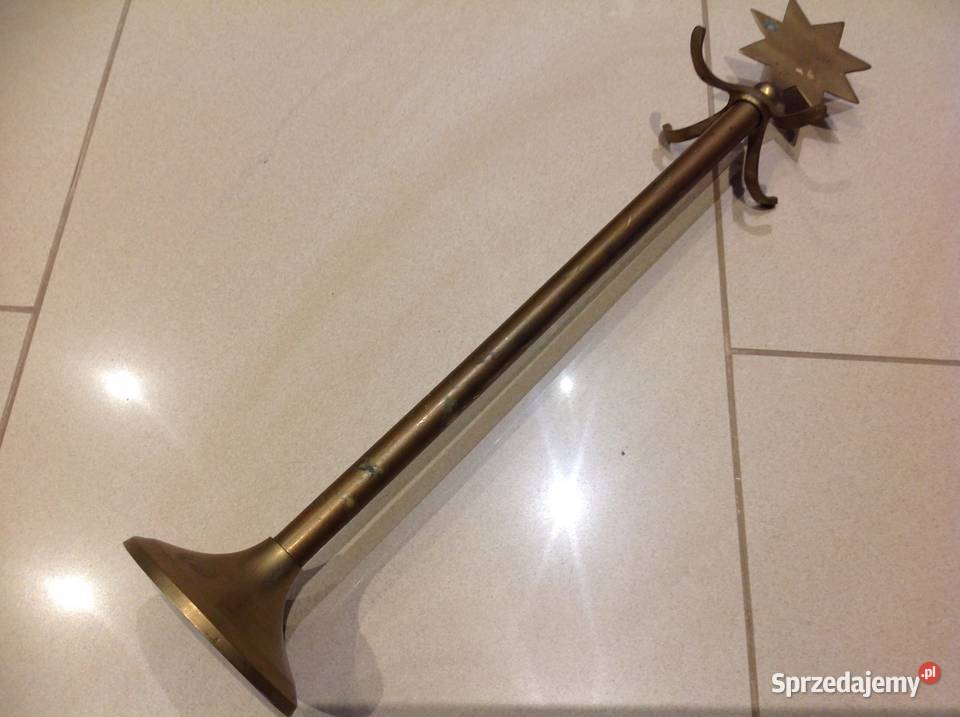 Stojak Mosiężny Na Biżuterię Stary Nowa Sól