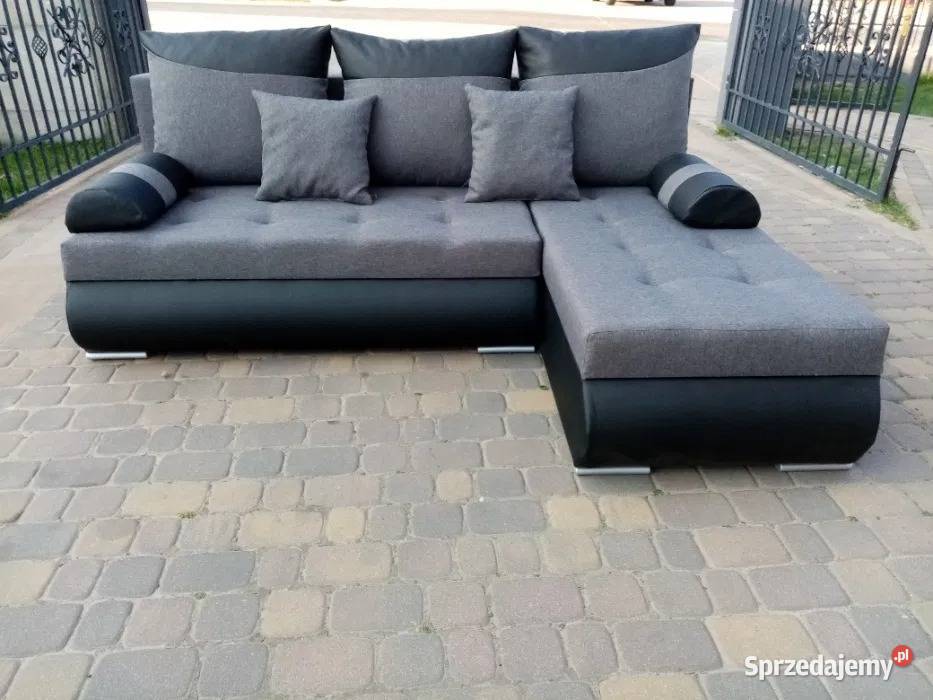Tani narożnik 200x150 z funkcją spania Wysyłka pomorskie sprzedam