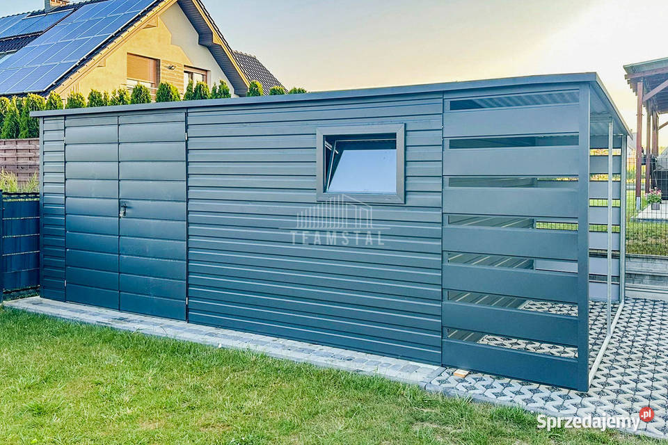 Schowek Domek Ogrodowy 45x2m Wiata 1m Brama