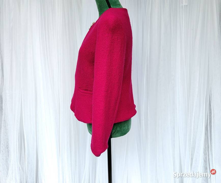 Różowy żakiet 40 L fuksja róż marynarka kurtka Moda i Styl Szczecin