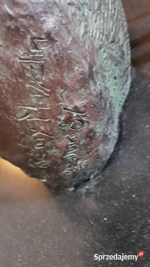 Lampa figuralna rzeźba z koniem sygnowana warmińsko-mazurskie Orneta sprzedam