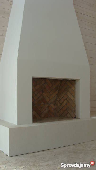kominek murowany otwarty budowa kominka z cegieł Skierniewice