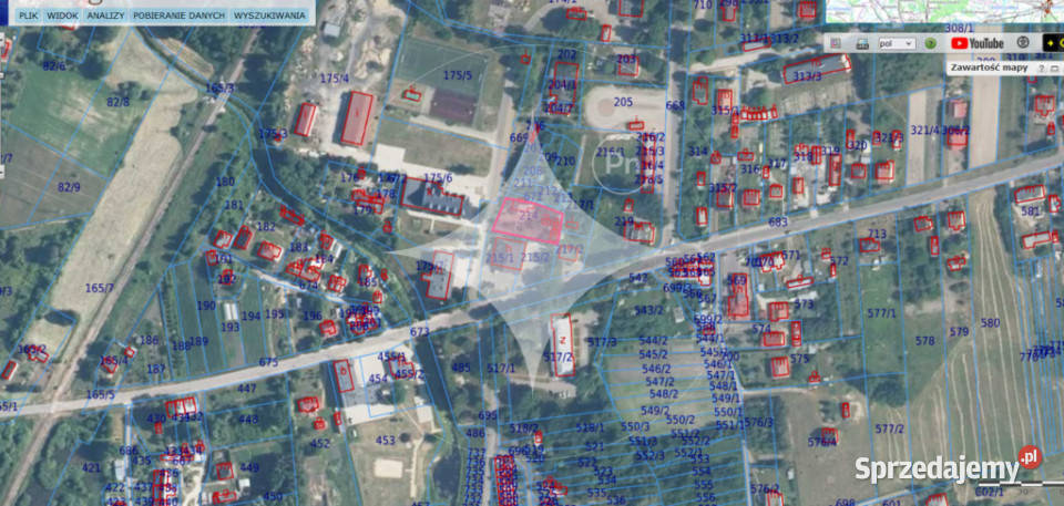 Dom w centrum Ruda Huta działka 1100m2 mieszkalny Ruda-Huta