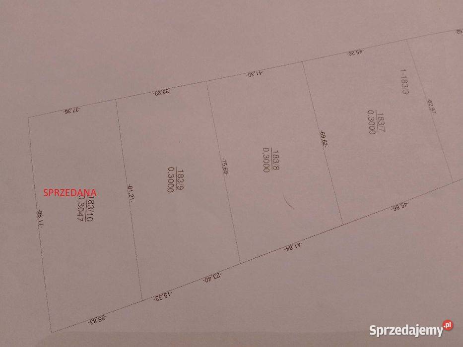 Sprzedam działki budowlane 3000 m2 Bernów