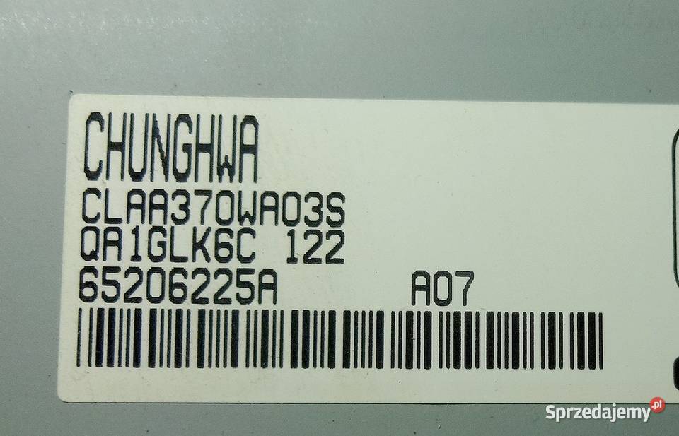 Samsung LE37S71B matryca CHUNGHWA CLAA37 Szczecin