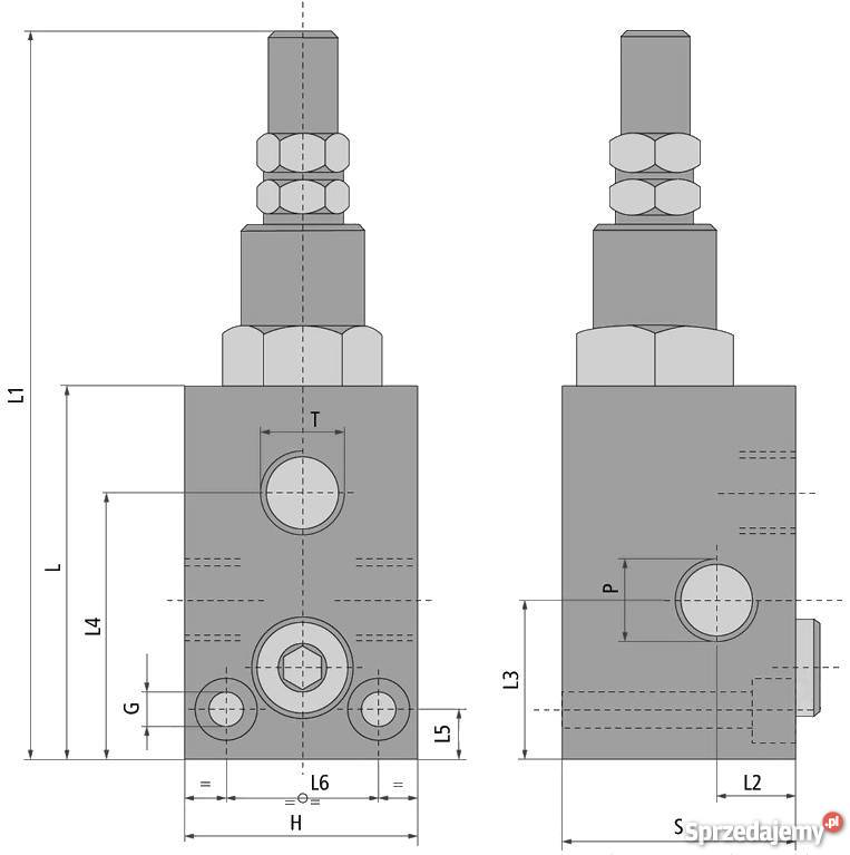 ZAWÓR HYDRAULICZNY PRZELEWOWY 12 70L 50220BAR kujawsko-pomorskie Solec Kujawski