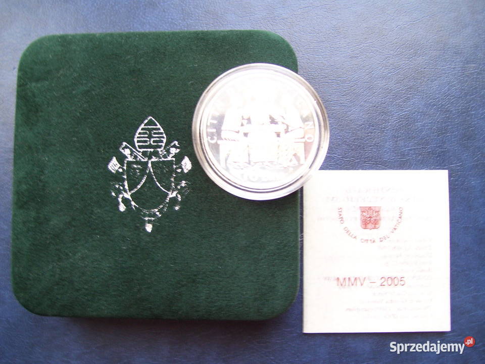 Stare monety 10 euro 2005 Watykan stan menniczy Numizmatyka Lesko