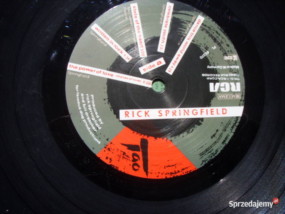 Winyl LP RICK SPRINGFIELDTAO RCA 1985 R Wołów