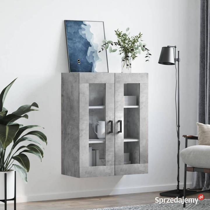 Szafka wisząca szarość betonu 695x34x90 WM828480 Warszawa