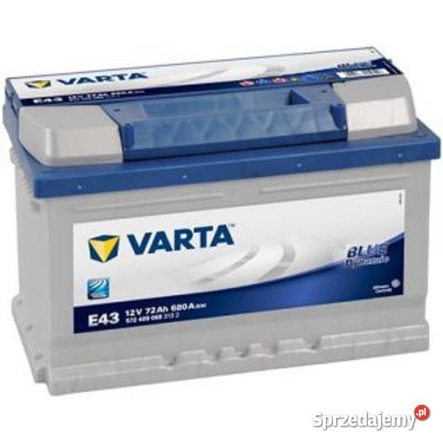Akumulator VARTA Blue Dynamic E43 72Ah 680A EN osobowe