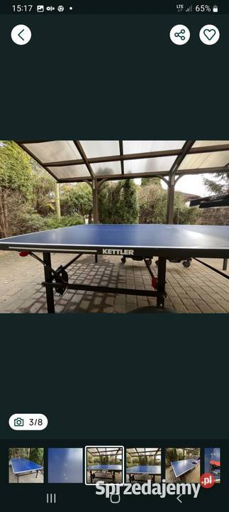 Stol do pinponga aluminiowy zrwnetrzny Kettler wielkopolskie