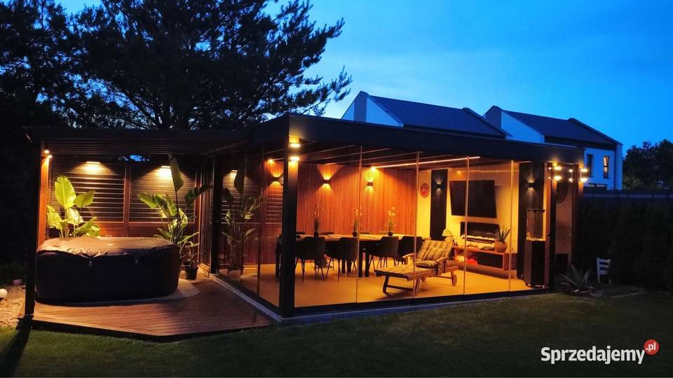 Drewniane zadaszenie tarasu altany pergole sprzedam