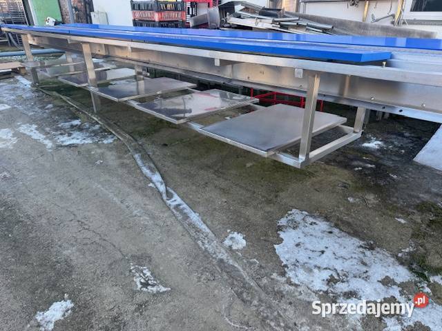 Stół rozbiorowy z przenośnikiem taśmowym 75 m