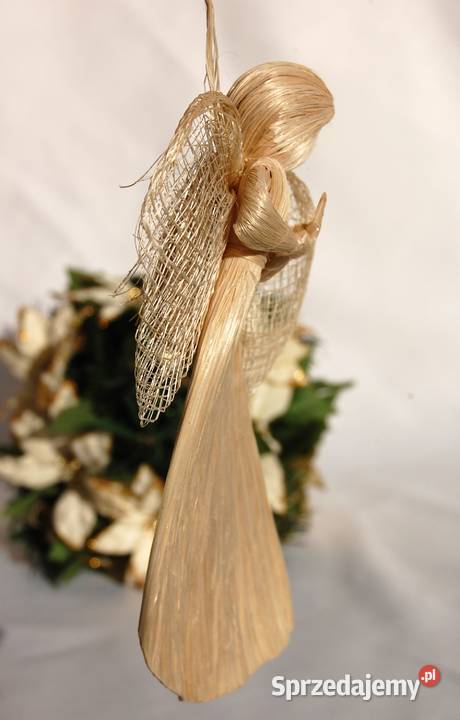 Anioł anioły z włókna abaca sznurka naturalne Lublin