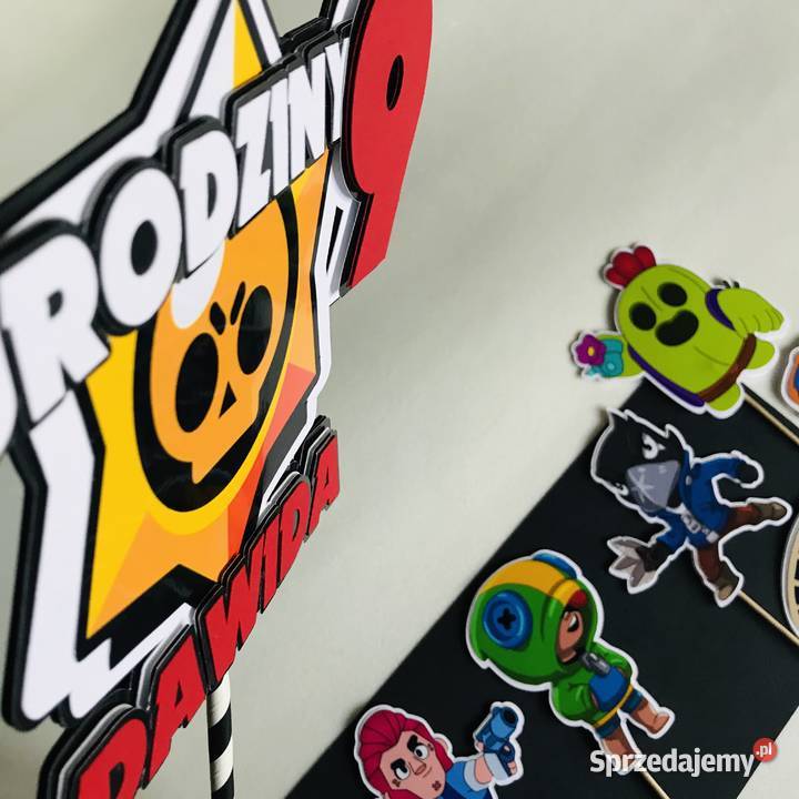 Topper Brawl Stars dekoracja na tort urodziny małopolskie Nowy Sącz