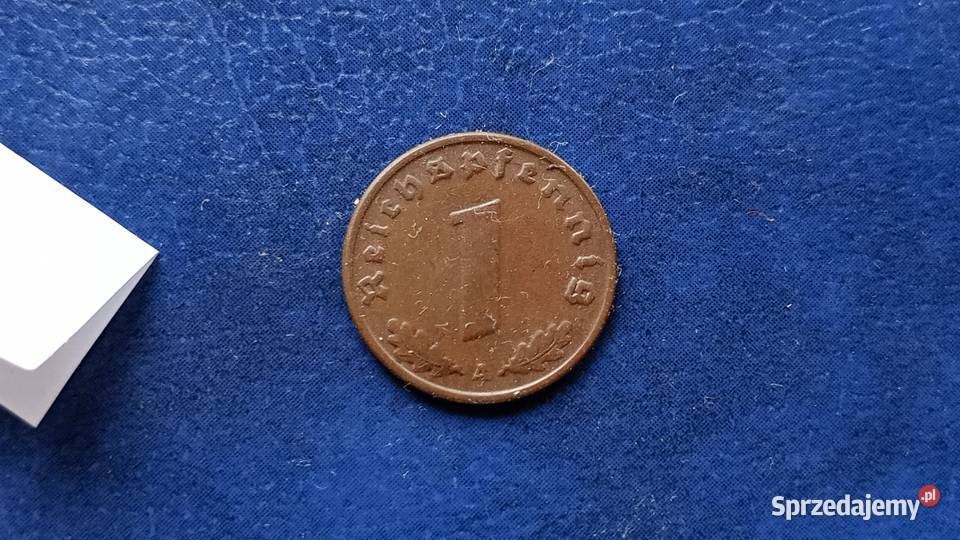 Stare monety 1 fenig 1937 Niemcy