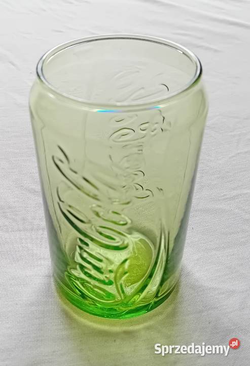 Zielona kolekcjonerska szklanka Coca Cola Antyki, Sztuka, Kolekcje Koźminek