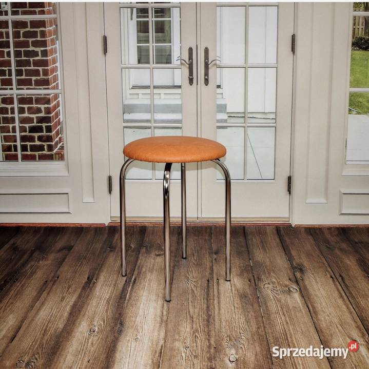 Taborety taboret kuchenny metalowy chromowany Syców
