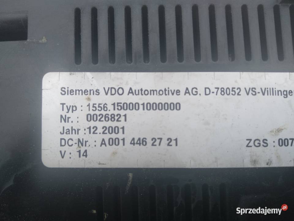 Zegary Tachograf Atego MERCEDES LIFT