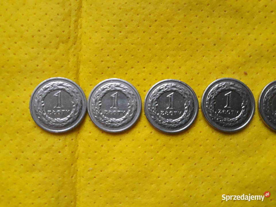 Monety obiegowe 1 1990r 91r 92r 93r 94r 95r Numizmatyka wielkopolskie Bukownica