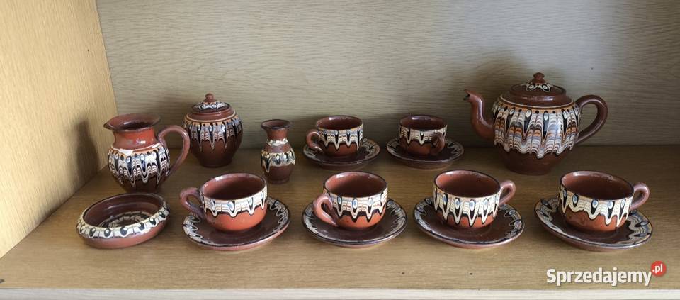 Komplet kawowy nowy wielokolorowy Pabianice