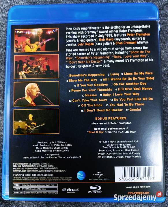 Koncert Blu Ray IRON MAIDEN Live SantiagoChile Katowice
