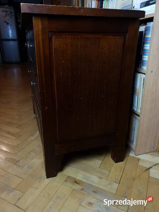 Kolonialna komoda Vintage z litego drewna Komody Rawa Mazowiecka