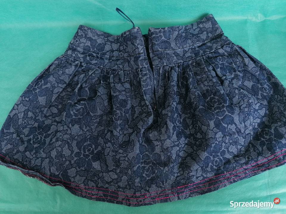 Spódniczka jeansowa z karczkiem rozmiar 110