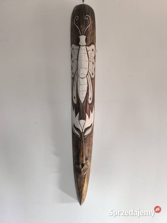Piękna unikalna wisząca maska etniczna Łódź sprzedam