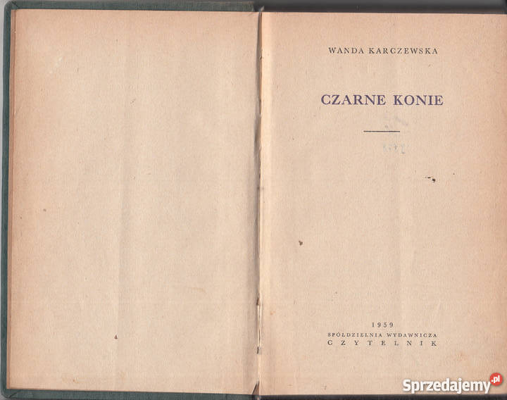 02558 CZARNE KONIE WANDA KARCZEWSKA Czyrna sprzedam