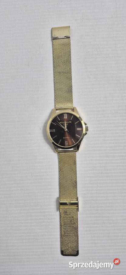 Elegancki zegarek MAGNUM 1930 Złoty Mesh Klasyka Biłgoraj sprzedam