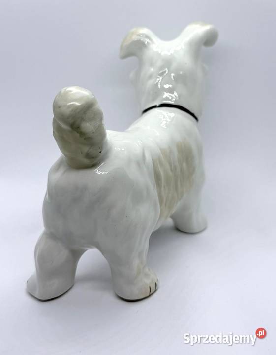 Figurka pies Terier Szkocki porcelana Alba IULIA Kraków