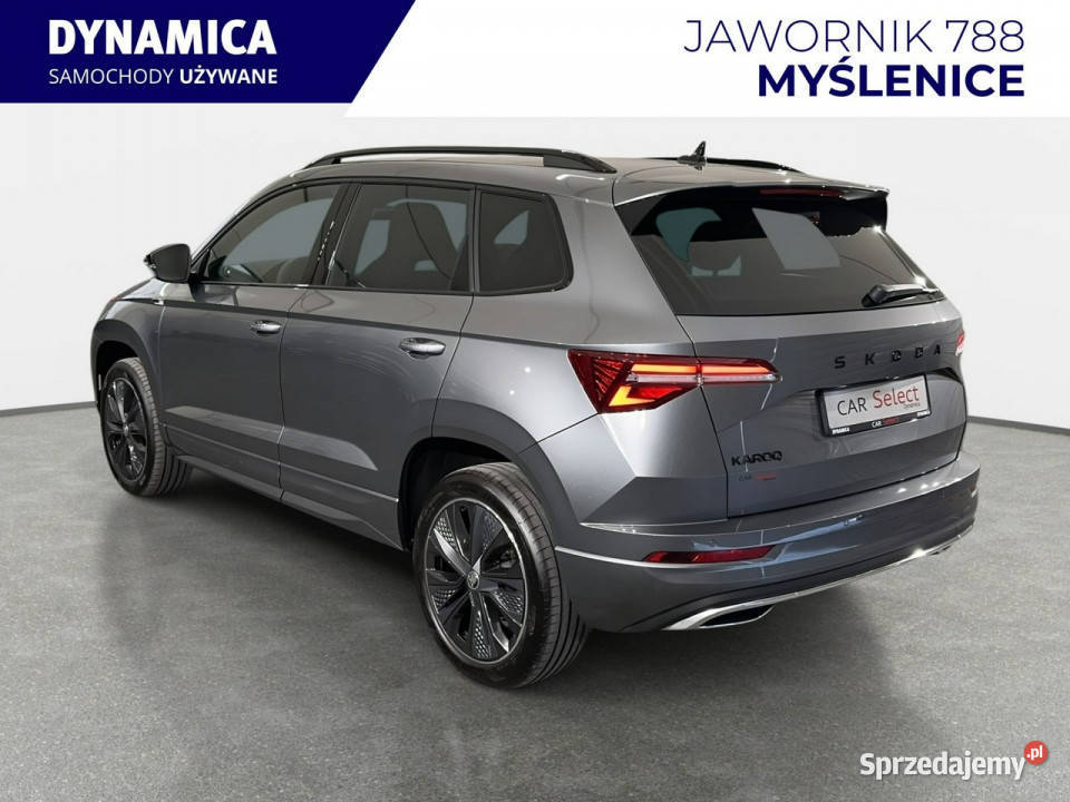 koda Karoq VAT 23 Sportline 15TSI 150 DSG 2024 r kurtyny powietrzne Myślenice sprzedam