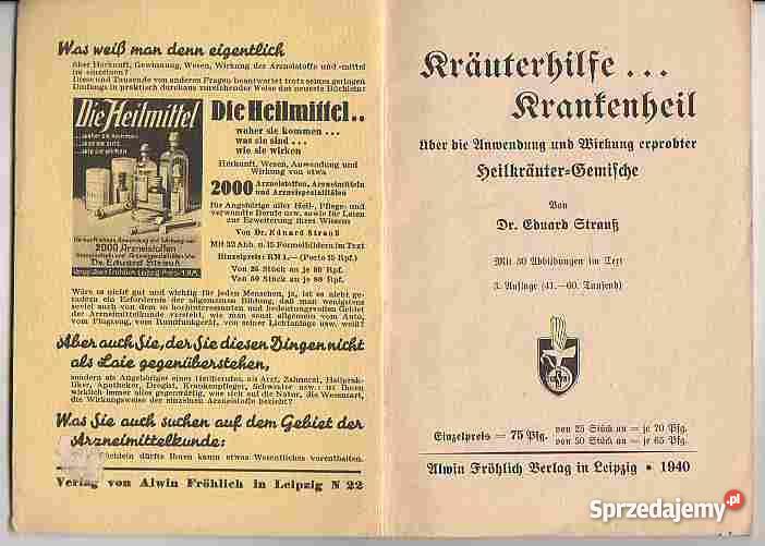 716 KRAUTERHILFE KRAUTENHEIL AUTOR DR EDUARD STR Antykwariat Czyrna