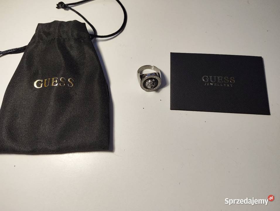 sygnet pierscionek Guess Lion Coin nienoszony Bydgoszcz