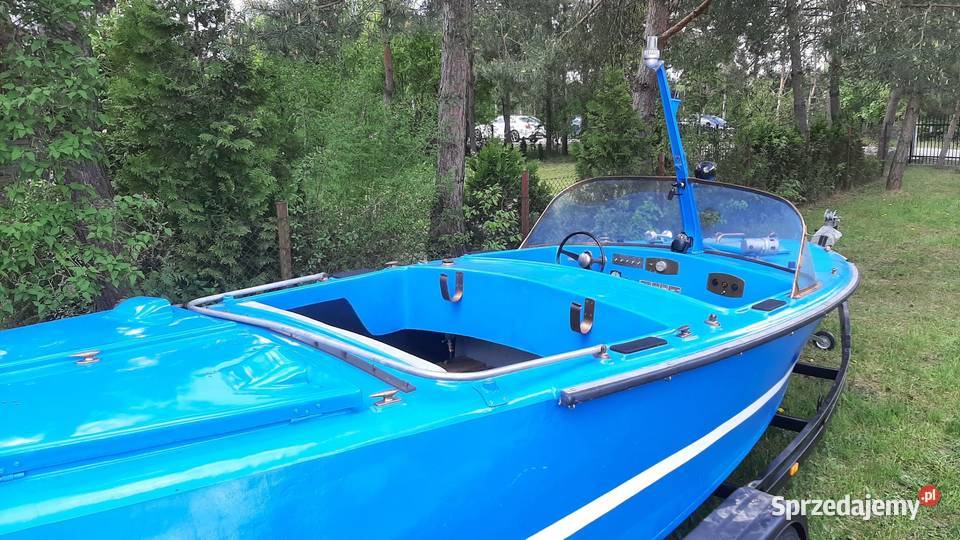motorówka łódź milicyjna relikt PRLu Serock sprzedam