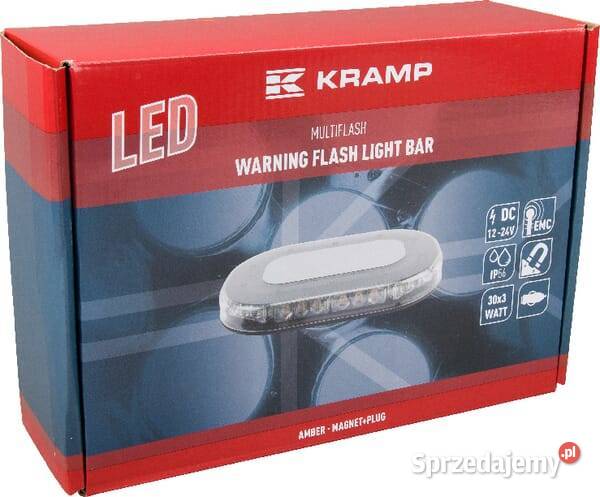 Belka świecąca LED 90W 1224V pomarańczowa na Oświetlenie Kamionna
