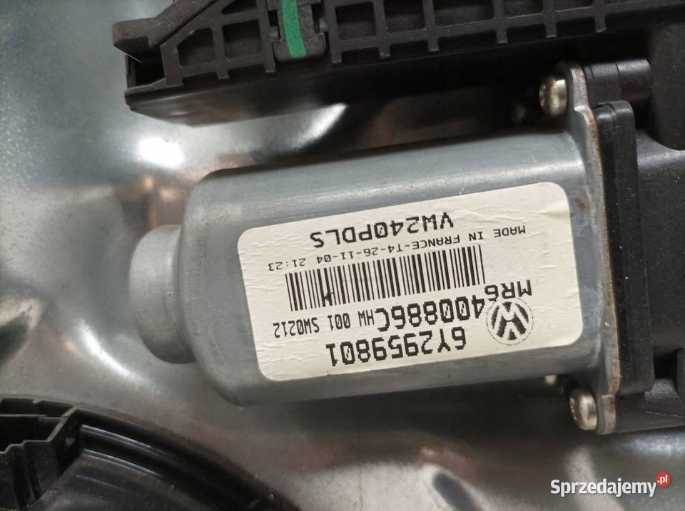 MECHANIZM SZYBY PRAWY PRZÓD 6Y2959801 VW Rok produkcji 2004 świętokrzyskie