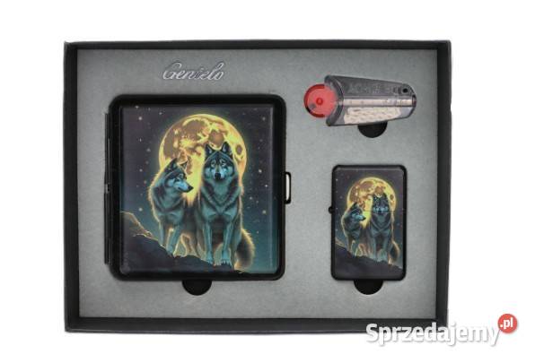 Zestaw na Prezent z Motywem Wilka papierośnica Ostrowy nad Okszą