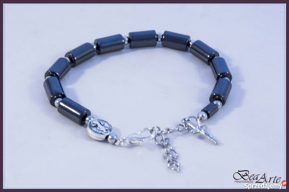 Różaniec dziesiątka bransoletka męska hematyt Łysa Góra